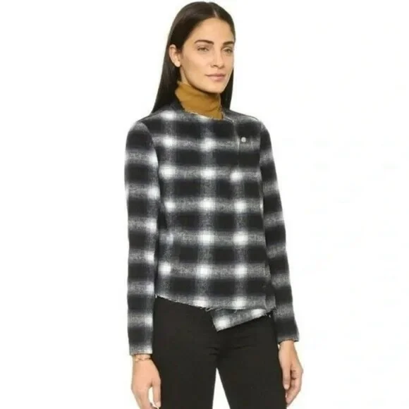 BB Dakota Quinn Plaid Flannel Jacket Size Small - Picture 2 of 9